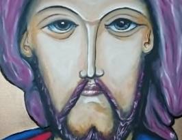 KRISTUS BEZ ROUŠKY;80X50;oLEJ NA PLÁTNĚ